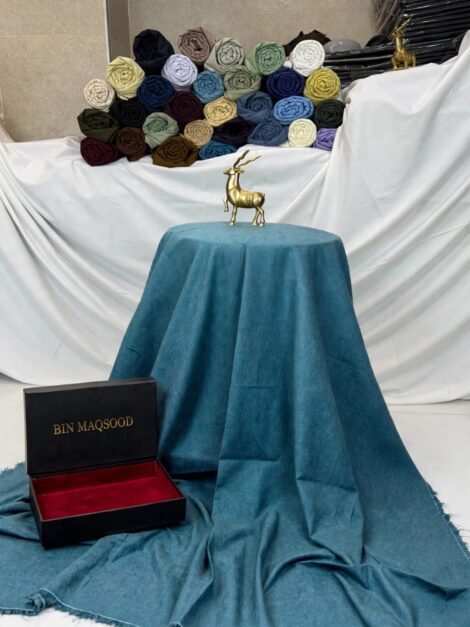Men Wool Suit – Zinc Blue